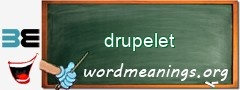 WordMeaning blackboard for drupelet